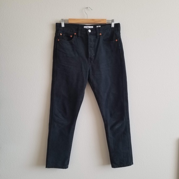 redone double needle crop